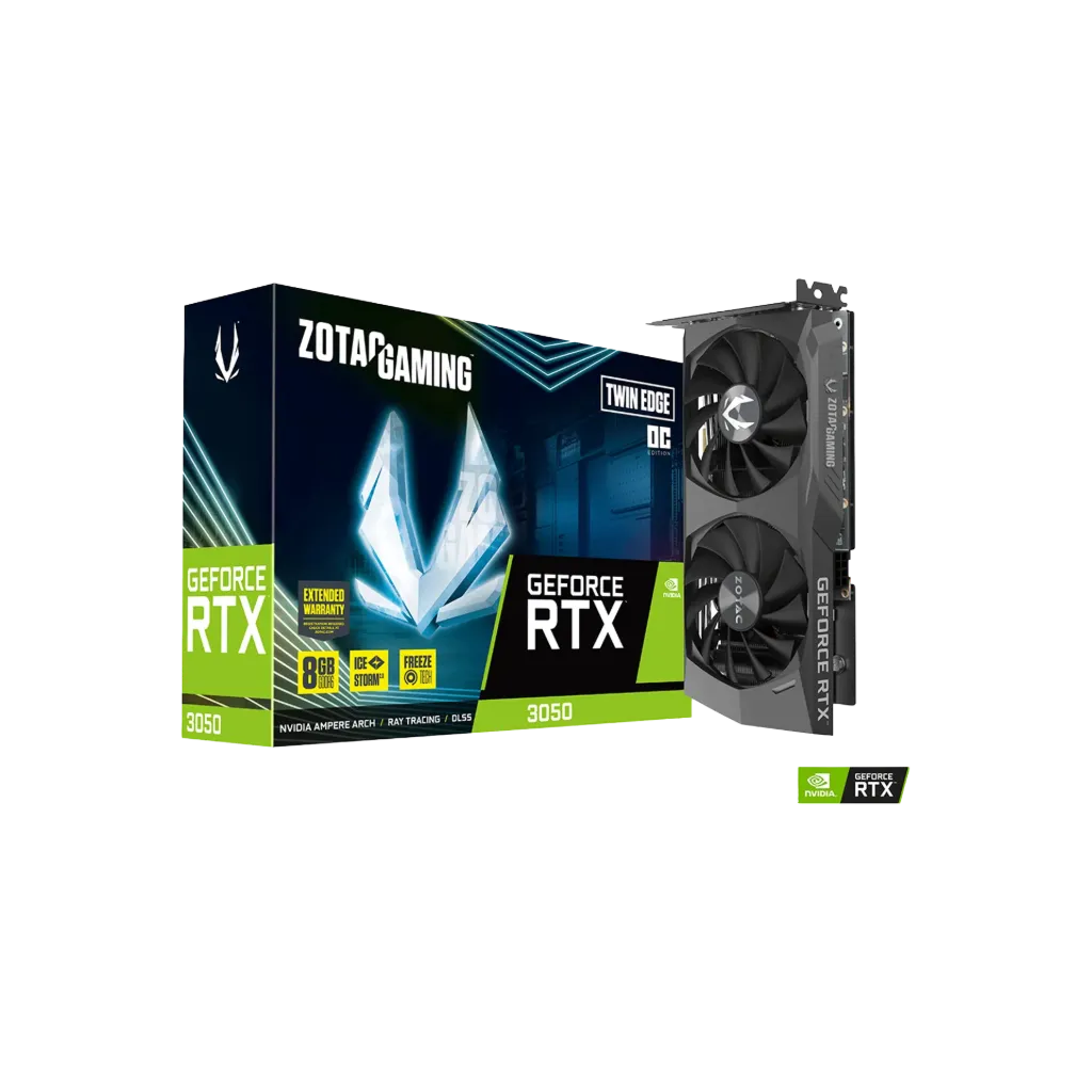 Graphics Card - ZOTAC GeForce RTX 3050 Twin Edge OC – 8GB GDDR6