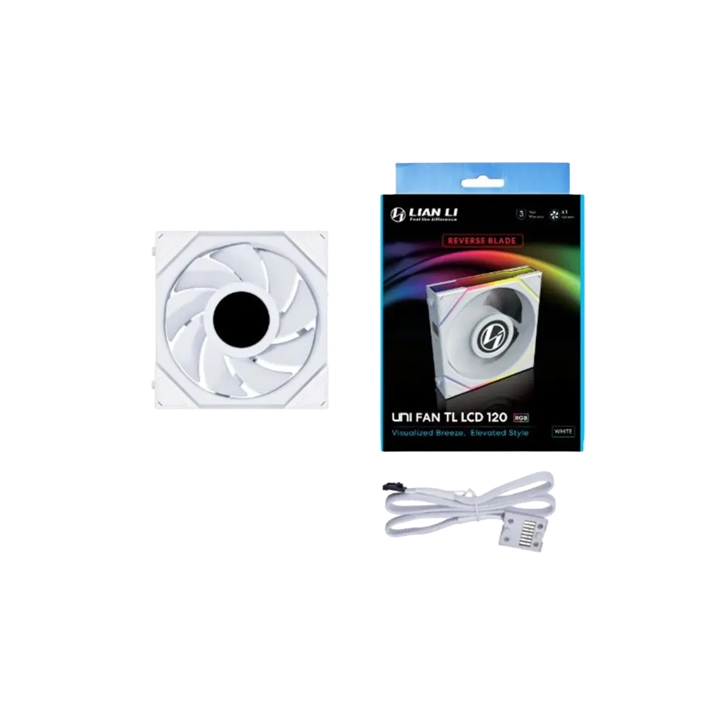 Lian Li UNI FAN TL LCD 120 – Single Pack (White)