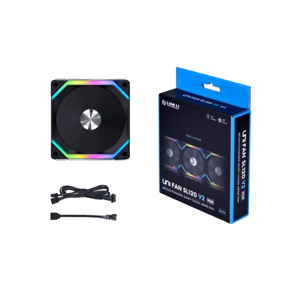 Lian Li Uni Fan SL V2 120mm – Single Pack (Black)