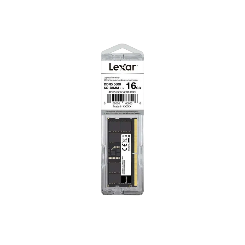 ذاكرة لابتوب Lexar DDR5  سعة 16  جيجابايت تردد 5600