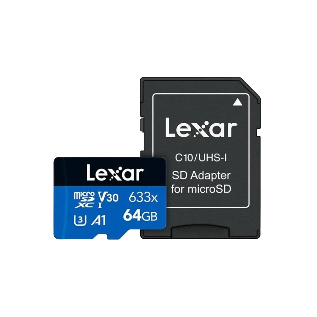 Lexar High-Performance 633x microSDHC/microSDXC UHS-I Card BLUE Series 64GB