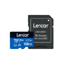 بطاقة الذاكرة Lexar® High-Performance 633x microSDXC سعة 128 جيجابايت مع محول SD (100MB/s)