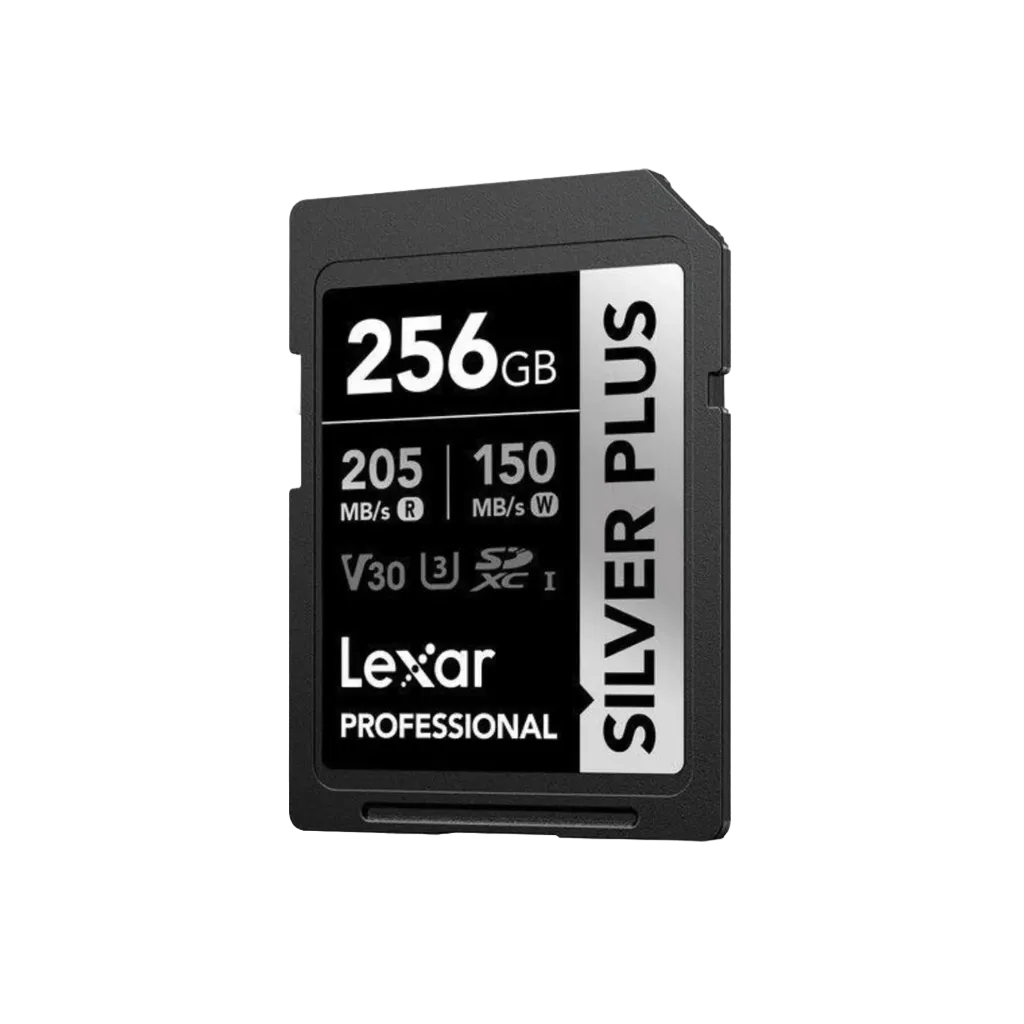 Lexar 256GB Professional SILVER PLUS UHS-I microSDXC Memory Card with SD Adapter