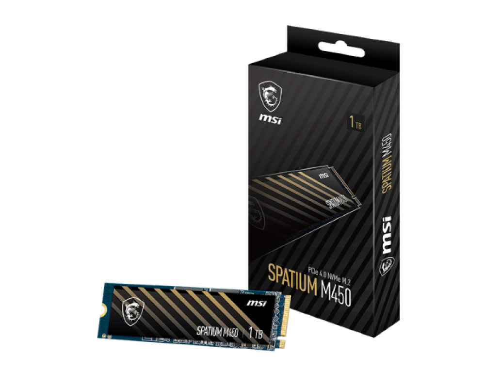 MSI SPATIUM M450 1TB PCIe Gen4 SSD - 3400MB/s