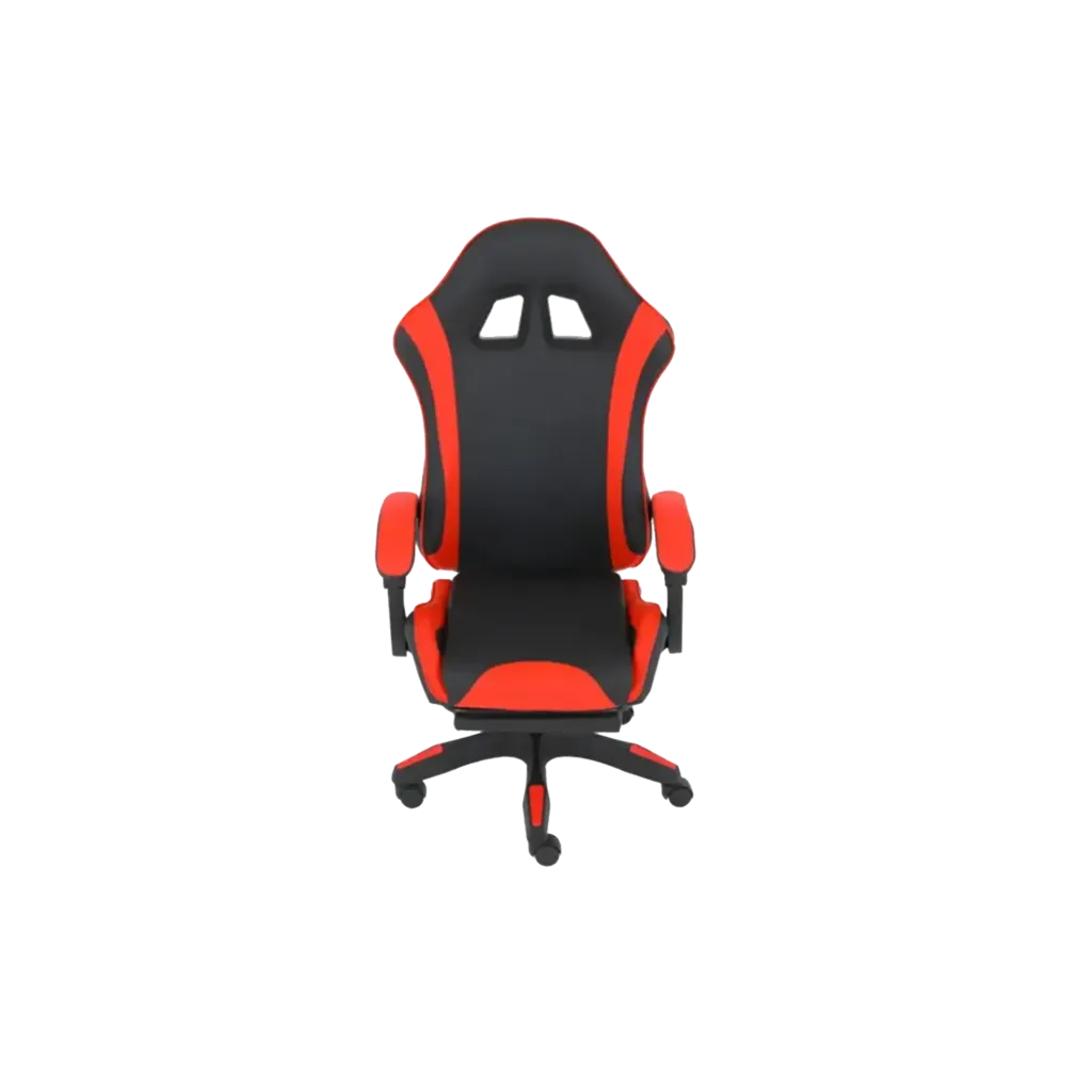 SPEAR Gaming Chair SGCE001 – Black & Red with Footrest
