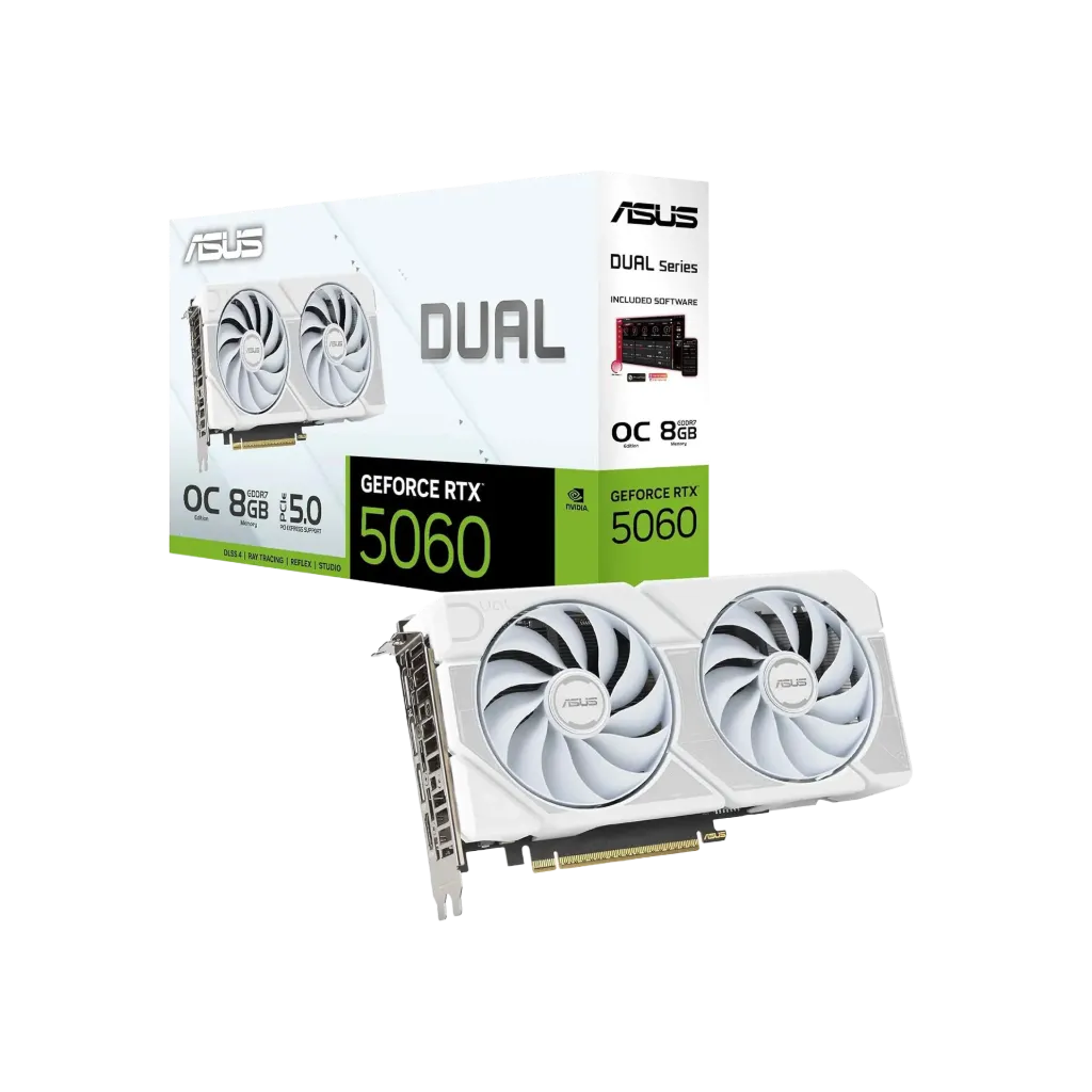 ASUS Dual GeForce RTX 5060 White OC Edition 8GB