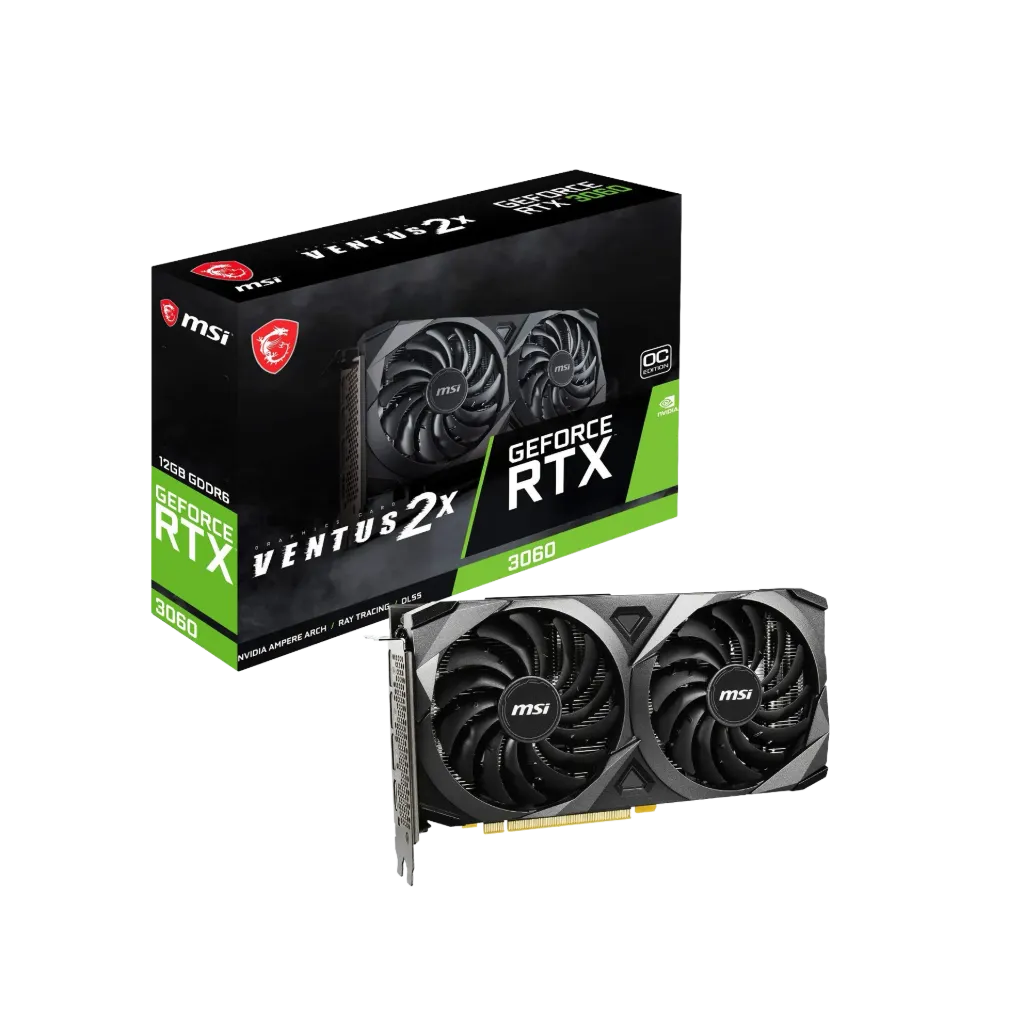 كرت الشاشة MSI GeForce RTX 3060 VENTUS 2X 12GB GDDR6 OC