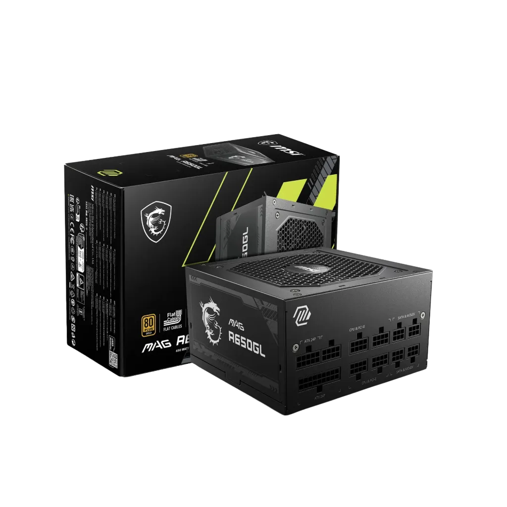 [10000032] مزود الطاقة MSI MPG A850G PCIE5  بقدرة 850  واط (ذهبي)
